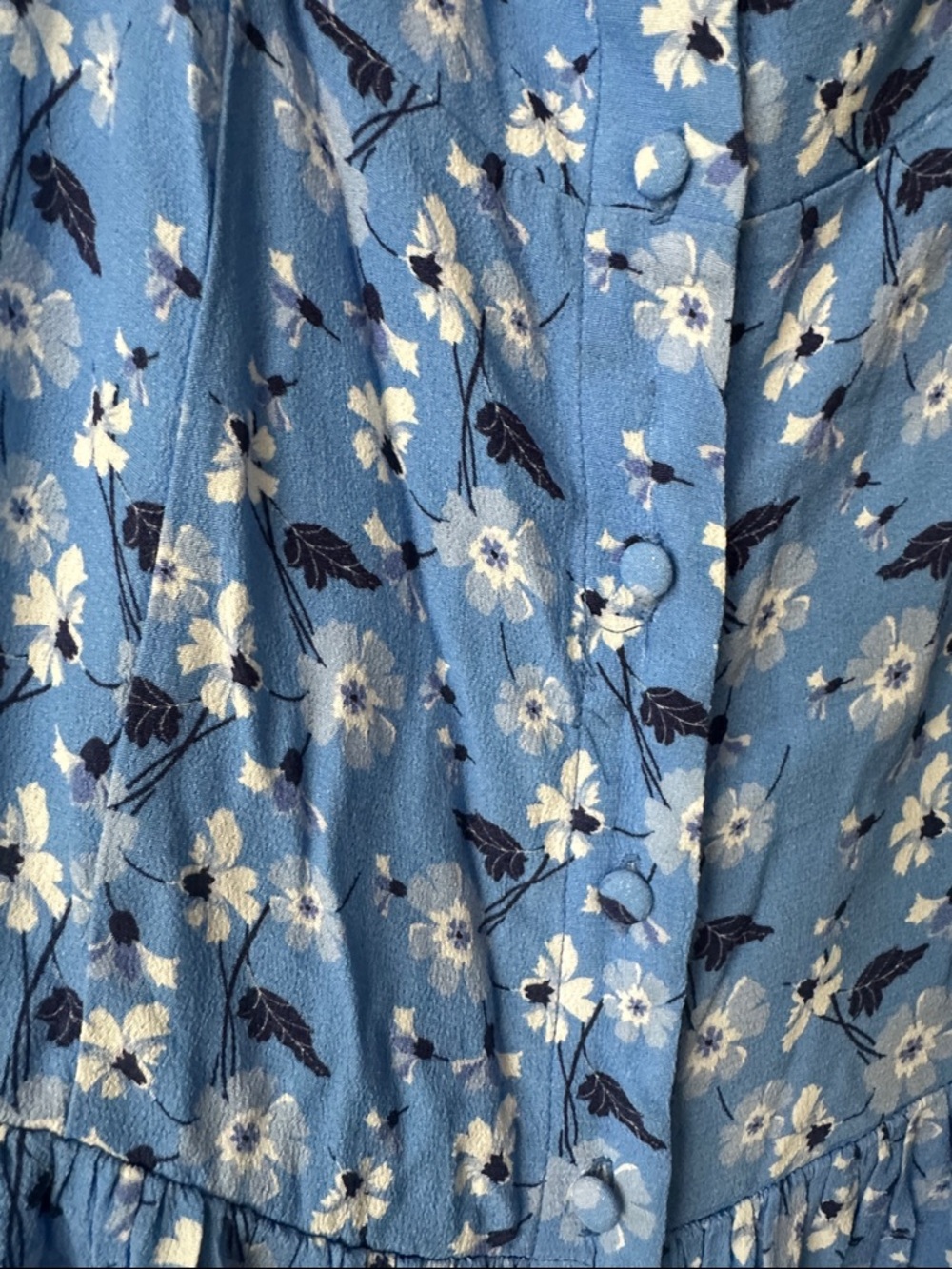 Yumi Kim Blue Floral Off-Shoulder Maxi Dress - Picture 7 of 9
